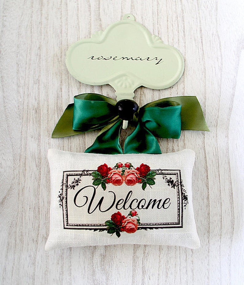 Linen Sachet- "Welcome"