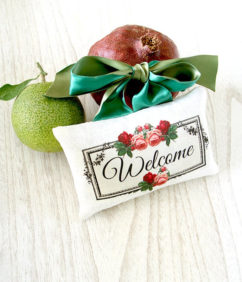 Linen Sachet- "Welcome"