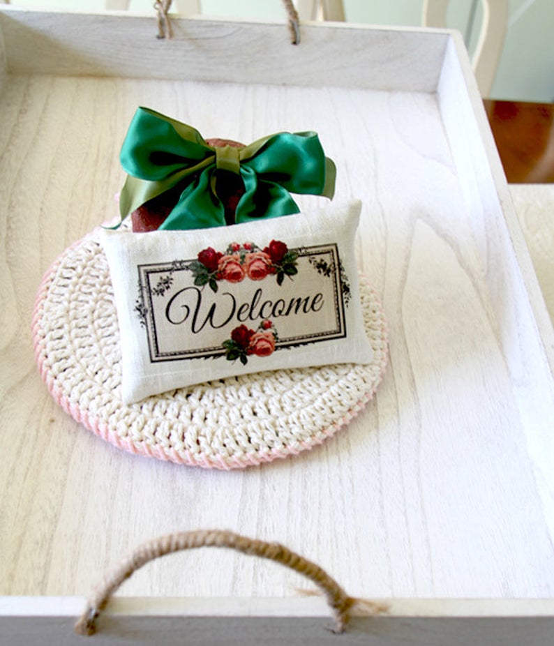 Linen Sachet- "Welcome"